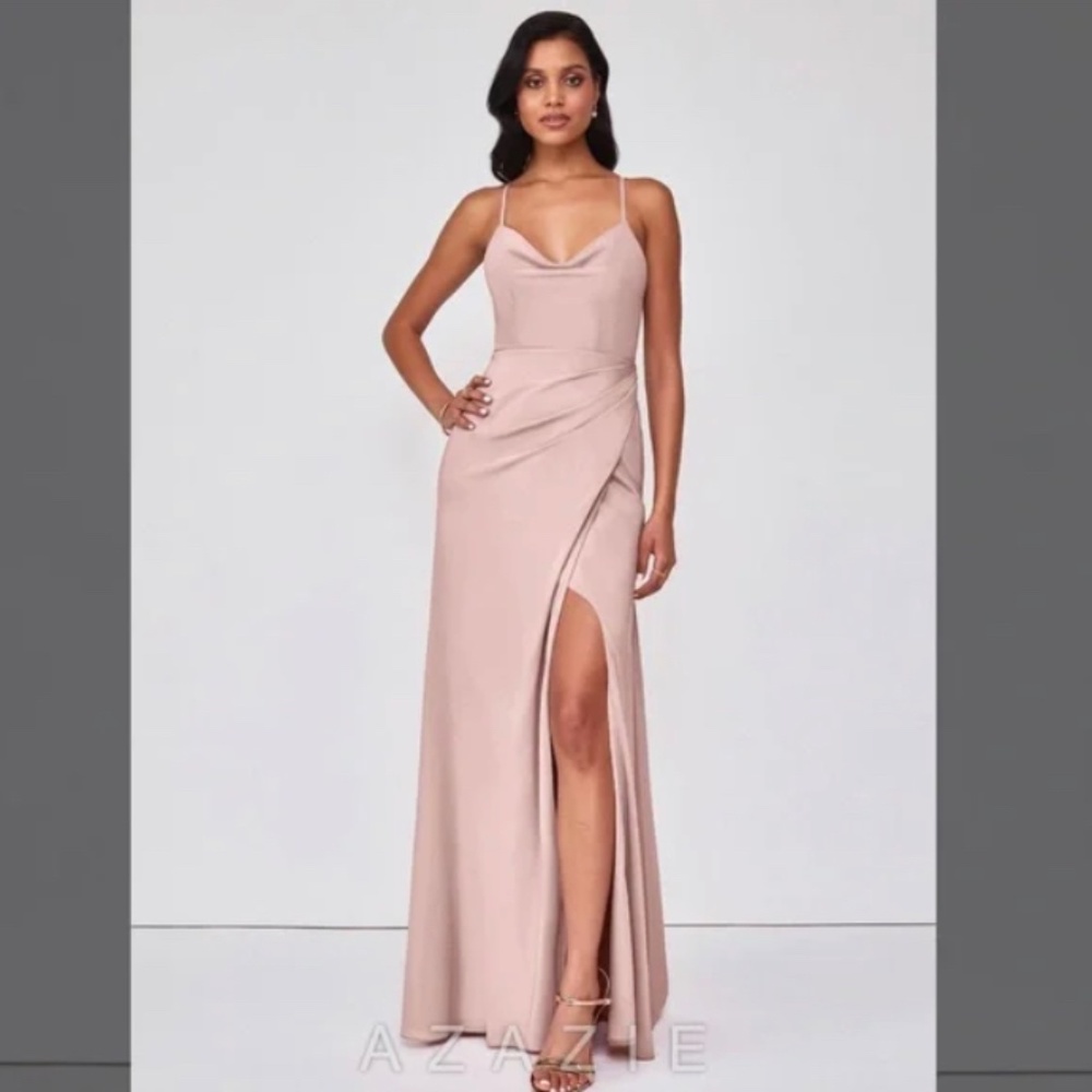Azazie “Eilish” bridesmaid dress in dusty rose